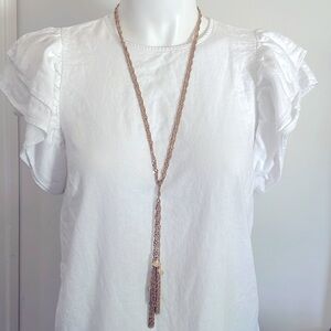 Large necklace gold tone